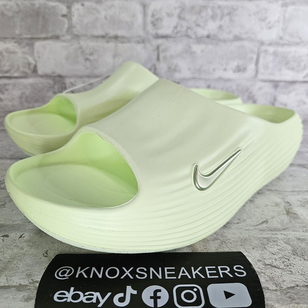 Nike ReactX Rejuven8 Slide Barely Volt Lemon Twist HV4479-700 Men's Size 13
